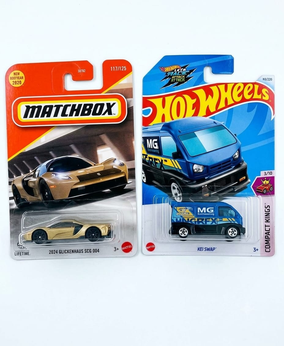 Matchbox 2024 Glickenhaus SCG 004 and Kei Swap