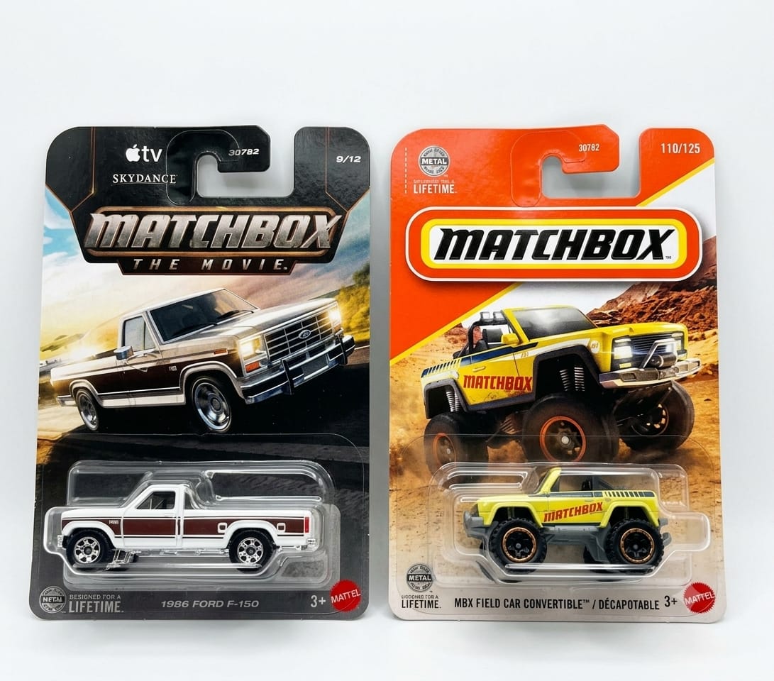 Matchbox 1986 Ford F- 150 and  MBX Field Car Convertible