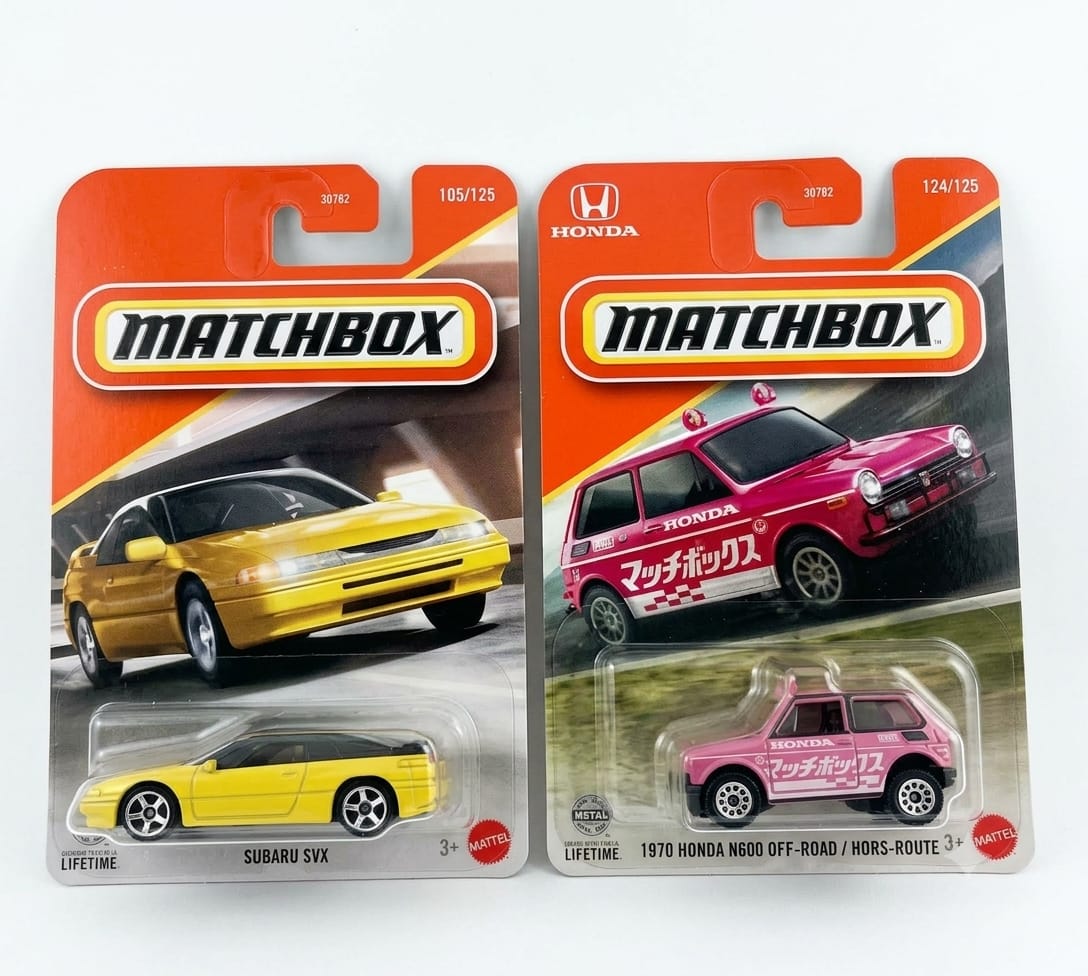Matchbox Subaru SVX and 1970 Honda N600 Off-Road / Hors -Route
