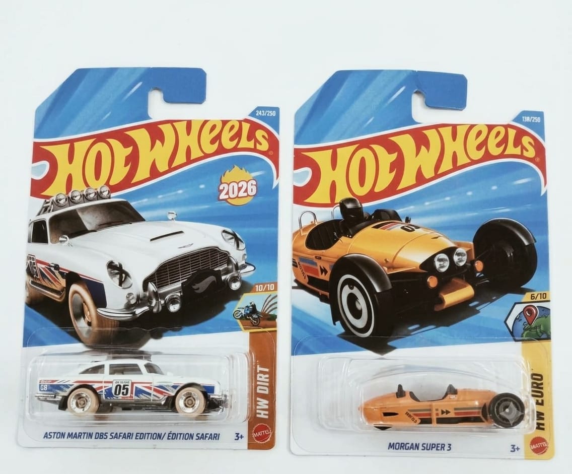 Hot Wheels Aston Martin DB5 Safari Edition and Morgan Super 3