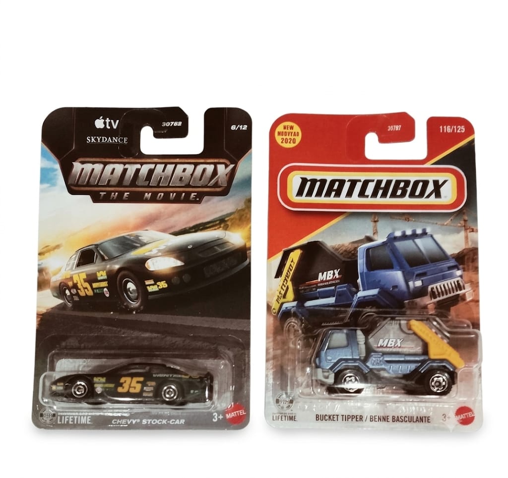 Matchbox Chevy Stock Car And  Bucket Tipper / Benne Basculante