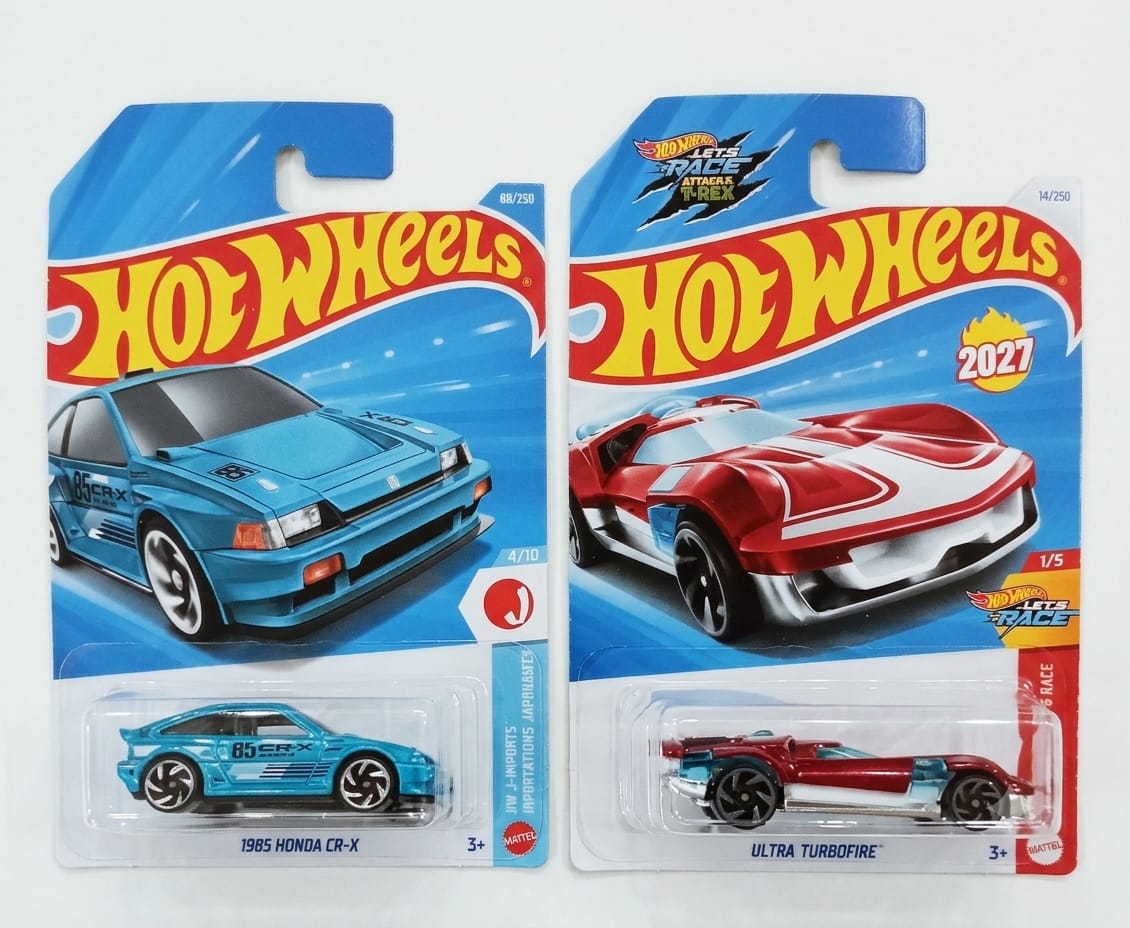 Hot Wheels 1985 Honda CR-X And Ultra Turbofire