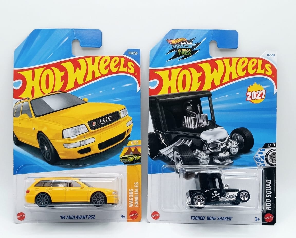 Hot Wheels 94 Audi Avant SR2 And Tooned Bone Shaker