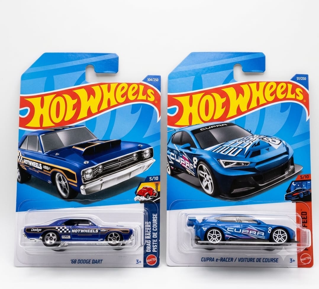 Hot Wheels 68 Dodge Dart  And HW  Cupra e-Racer