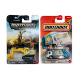 Matchbox The Movie MBX Excavator And MBX EV Trash Truck