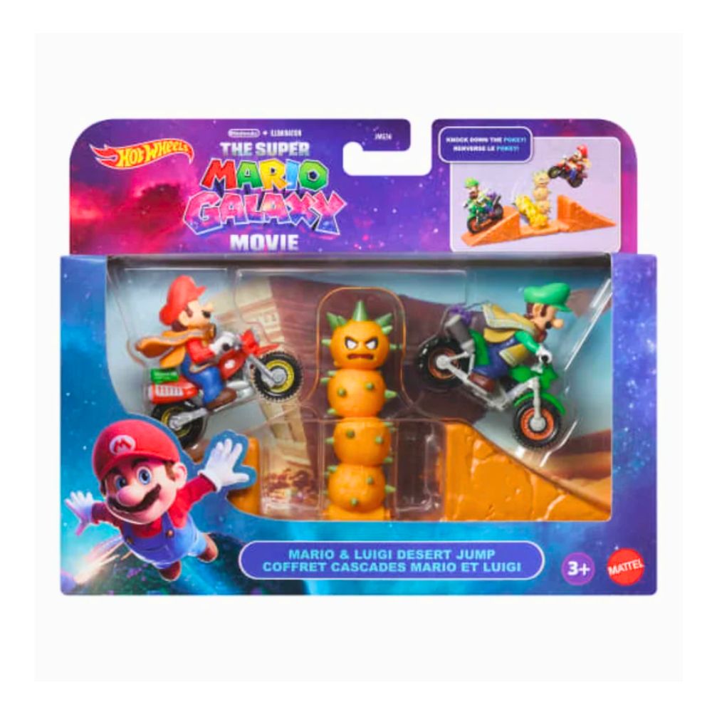 Hot Wheels Mario Kart Mario & Luigi Desert Jump
