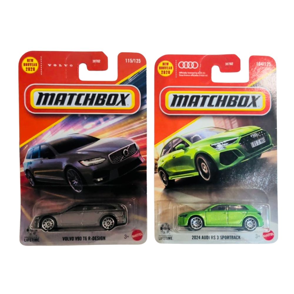 Hot Wheels Volvo V90 T6 R-Design And 2024 Audi RS 3 Sportback