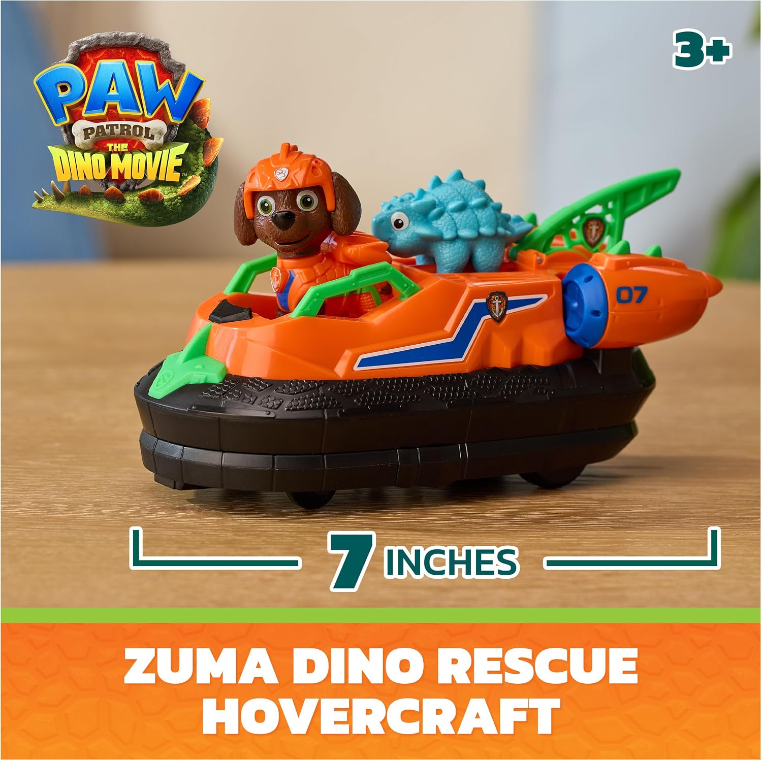 Paw Patrol The Dino Movie Zuma Dino Rescue Hovercraft