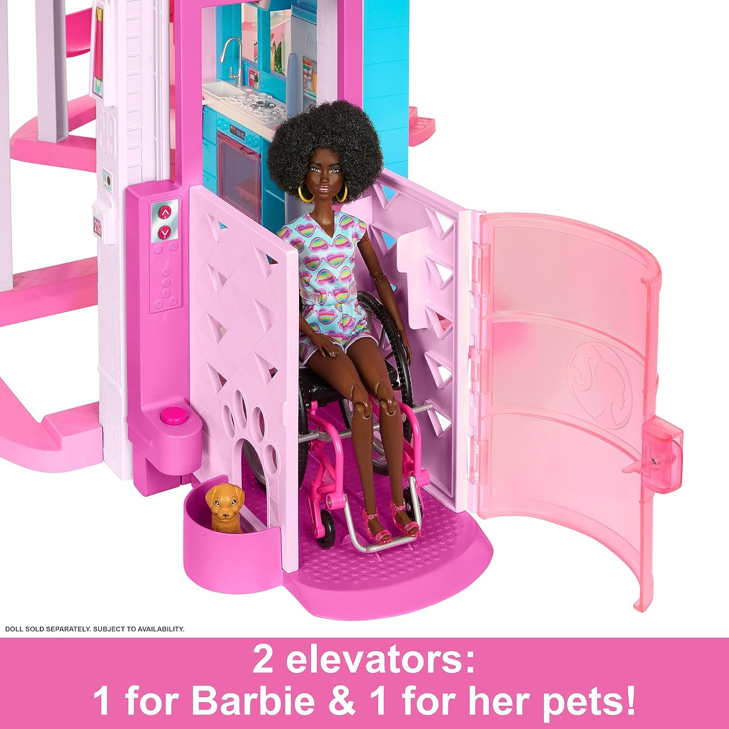 Barbie Dreamhouse, Pool Party Doll House With 75+ Pieces And 3-Story Slide, Barbie House Playset, Pet Elevator And Puppy Play Areas