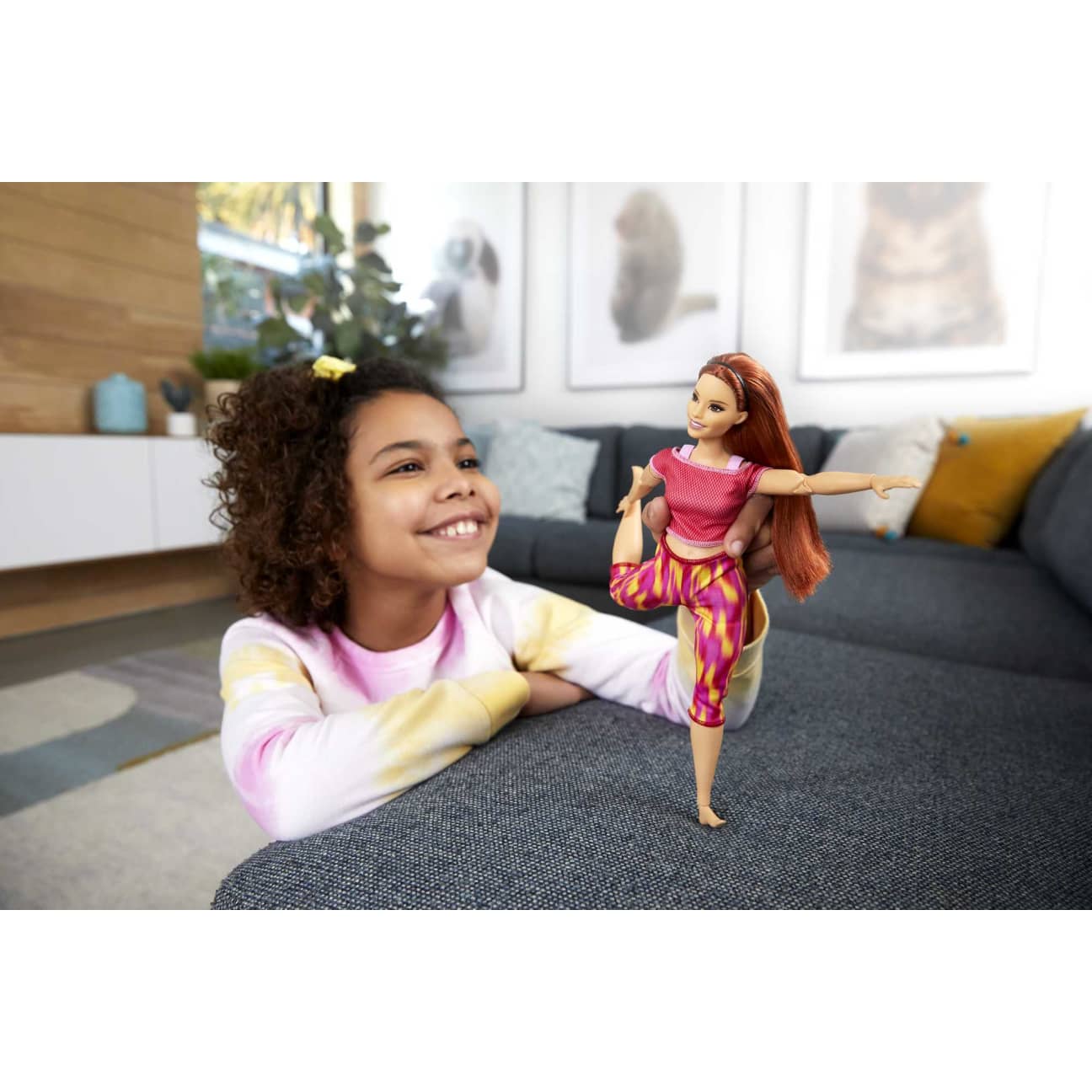 Barbie Made To Move Doll Pink