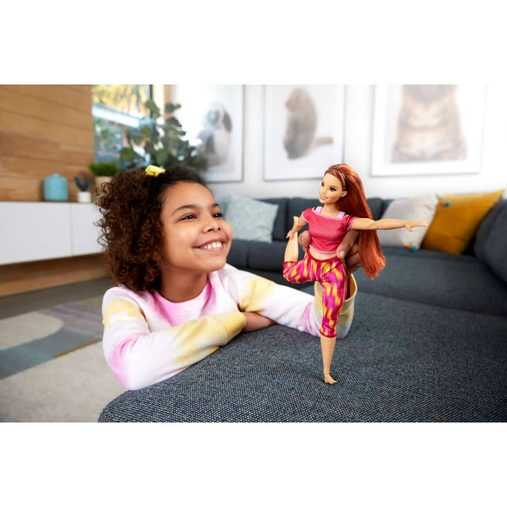 Barbie Made To Move Doll Pink