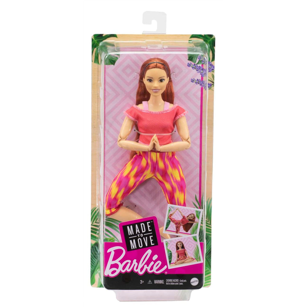 Barbie Made To Move Doll Pink