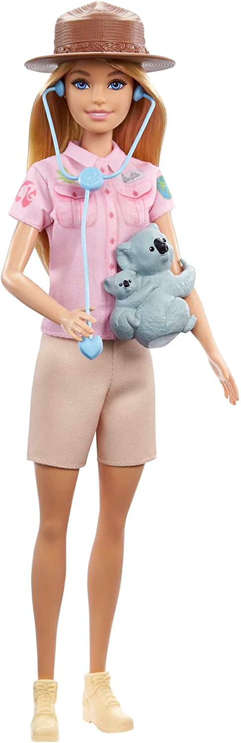 Barbie Zoologist Doll With Stethoscope, Binoculars, Clipboard & More