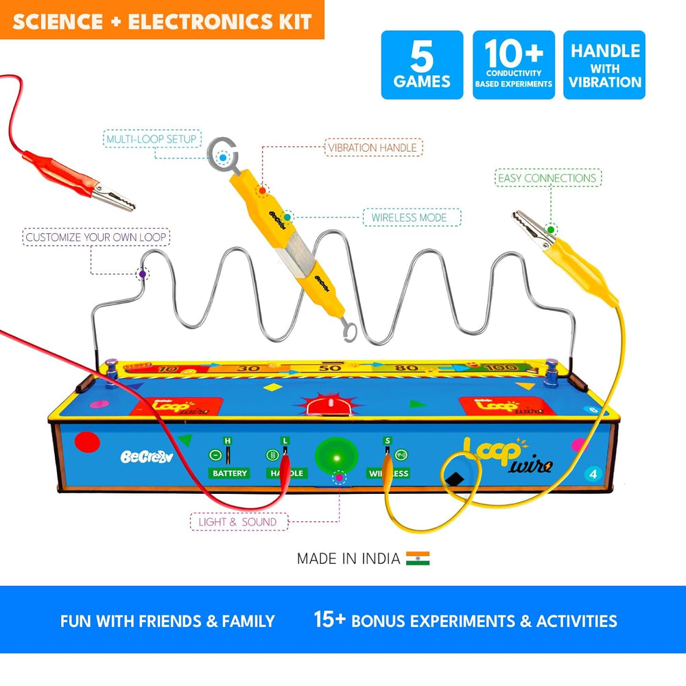 Becre8v Loop Wire Game - Science and Electronics DIY Kit