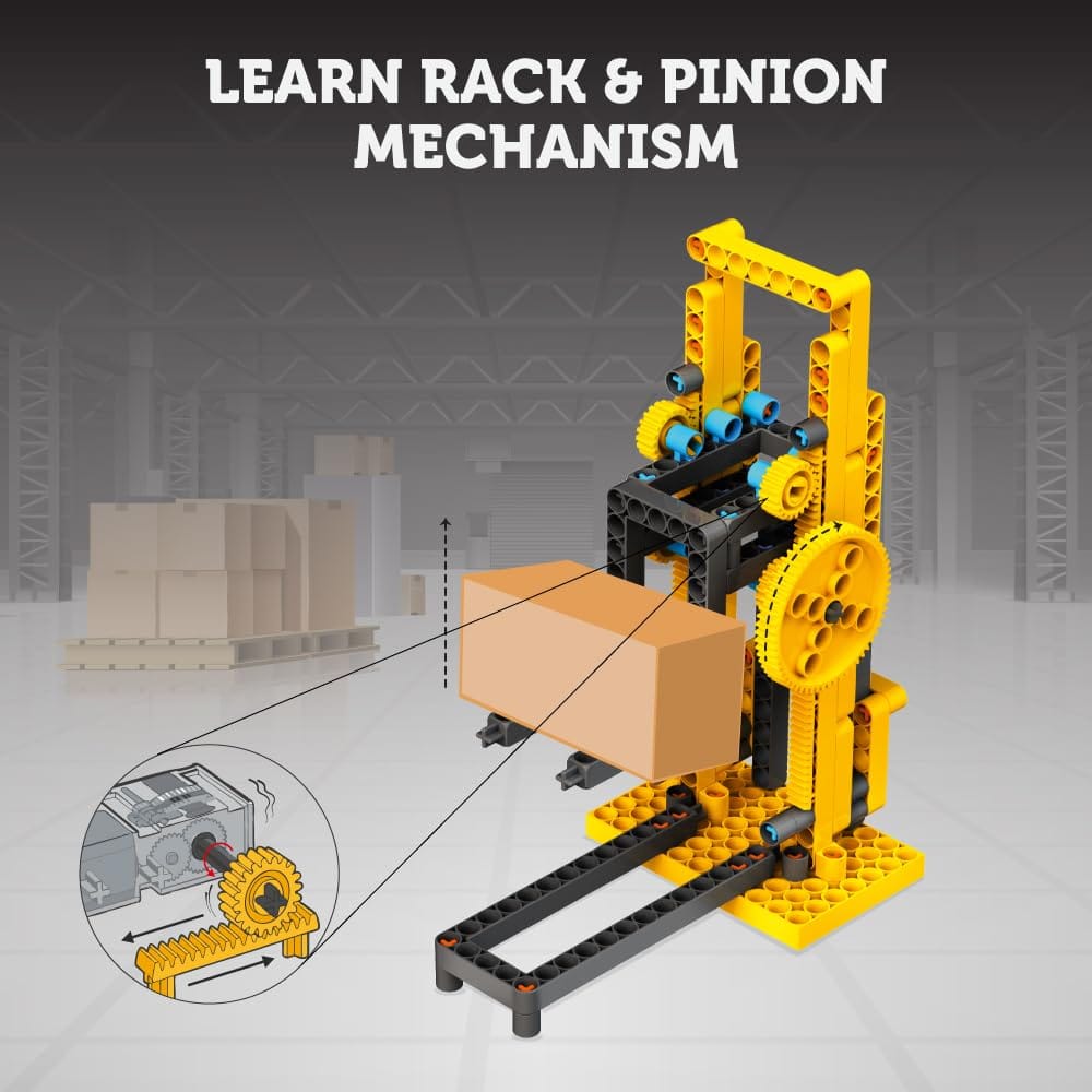 BLIX Forklift Motorized Construction Set