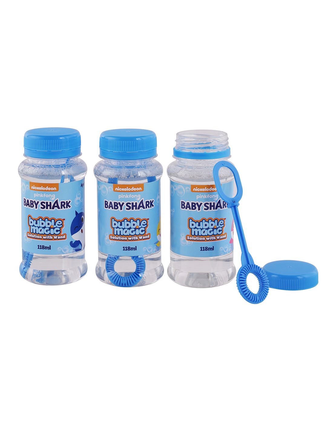 Bubble Magic 3 Pack 118 ML Solution with Wand Baby Shark
