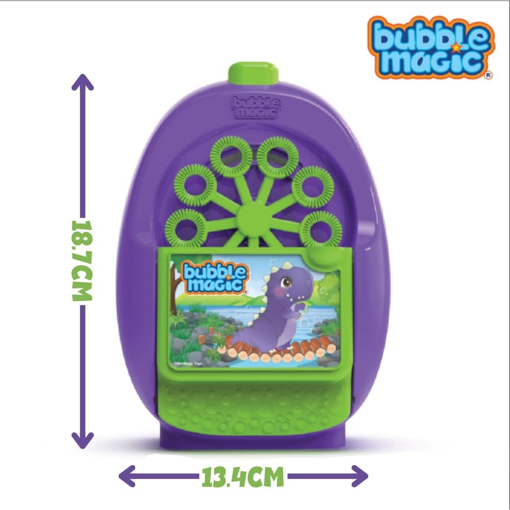 Bubble Magic Dinosaur Theme Bubble Making Machine With 118 ml Solution