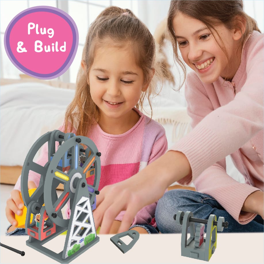 3D Build N' Play Peppa Pig Rotating Ferris Wheel
