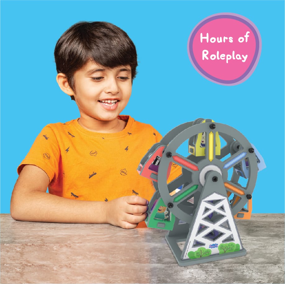 3D Build N' Play Peppa Pig Rotating Ferris Wheel