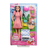 Barbie Pink Passport Paris Playset Brunette