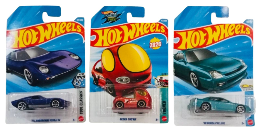 Hot Wheels '71 Lamborghini Miura SV And Deora Too'nd And '98 Honda Prelude