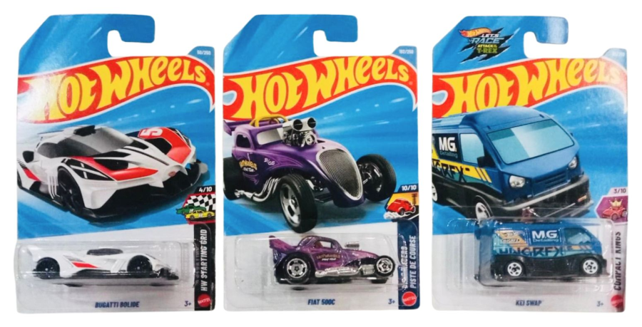 Hot Wheels Bugatti Bolide And Fiat 500C And Kei Swap