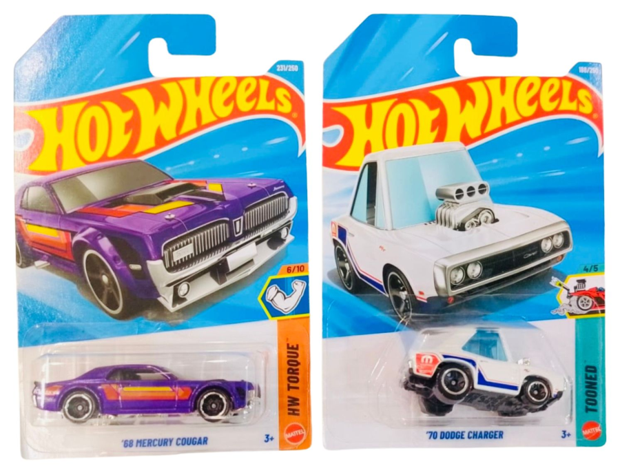 Hot Wheels '68 Mercury Cougar And '70 Dodge Charger