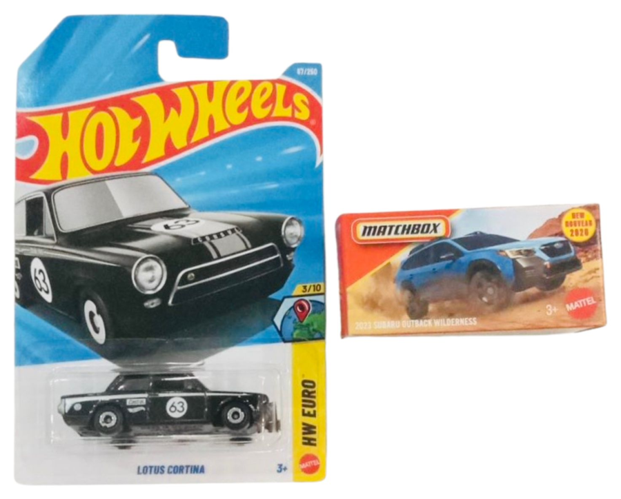 Hot Wheels Lotus Cortina And Matchbox 2023 Subaru Outback Wilderness