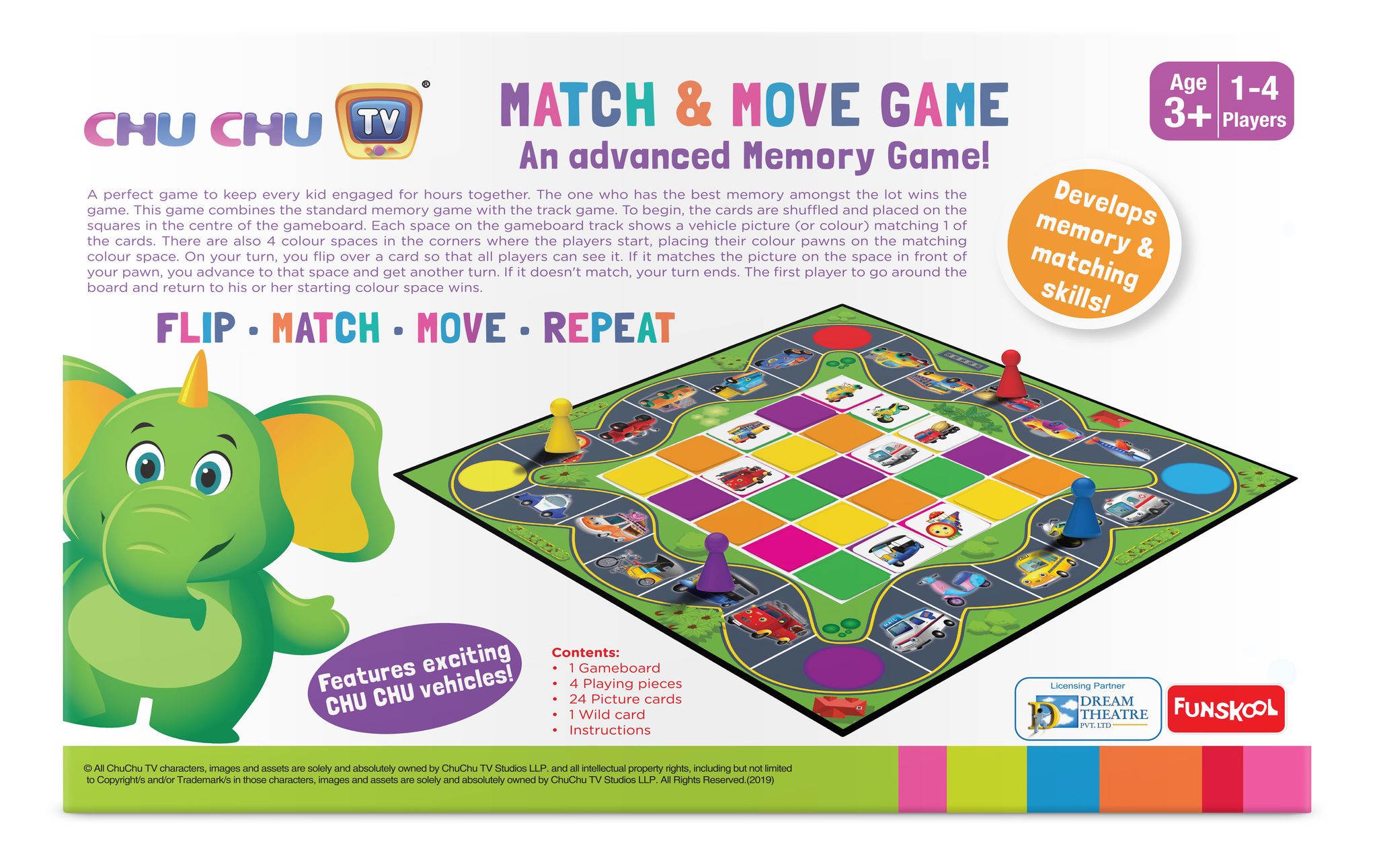 Chu Chu Tv Match And Move Memory Game