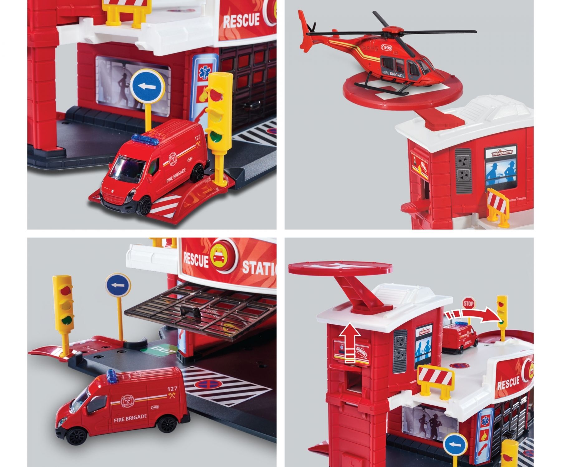 Majorette Creatix Rescue Station + 1 Vehicle