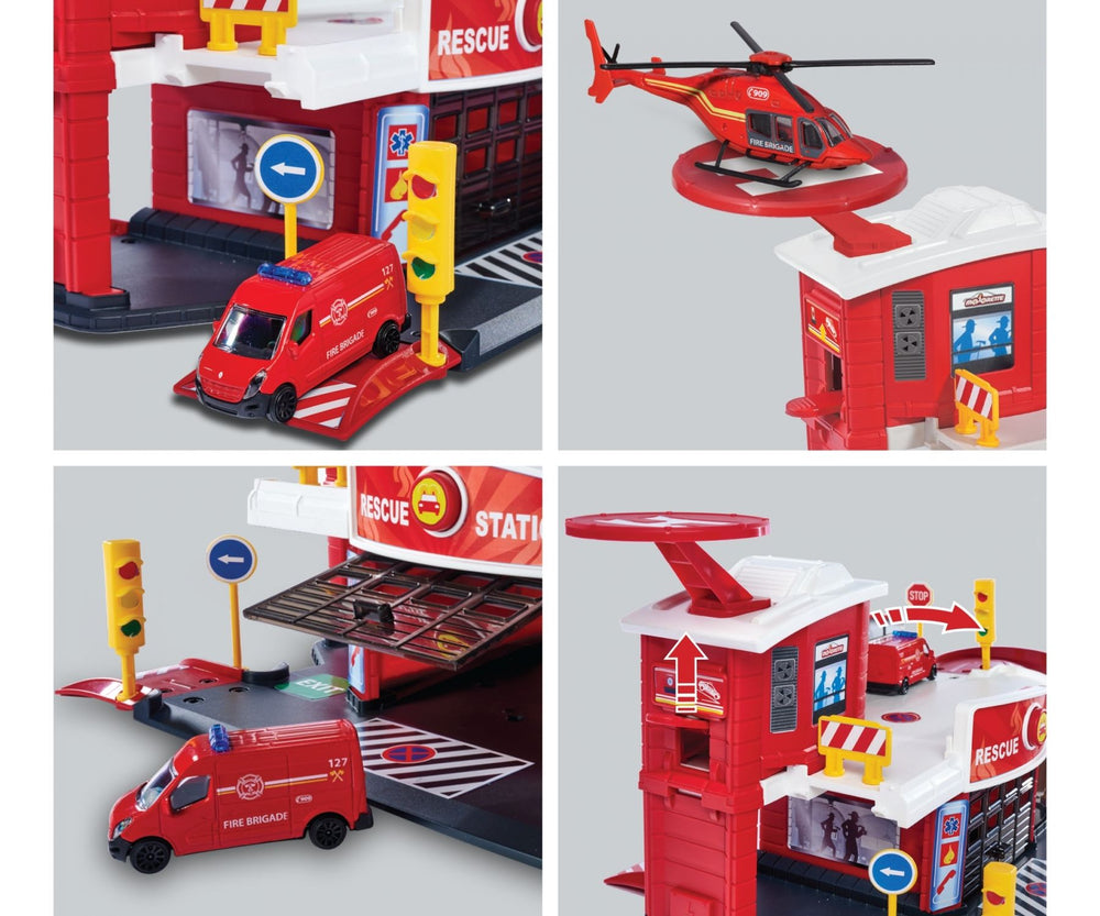 Majorette Creatix Rescue Station + 1 Vehicle