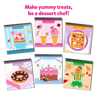 Skillmatics Peelies: Dessert Chef | Reusable Sticker Activity Book