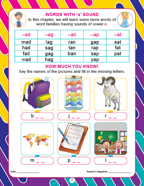 Dreamland Publications - Kindergarten English Assignment