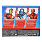 Hasbro Marvel Action Figure Toy 3-Pack Iron Man, Spider-Man, Captain America - 6 inch Figures