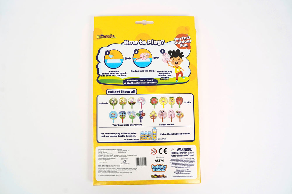 Bubble Magic Fan Bubs Candy Floss