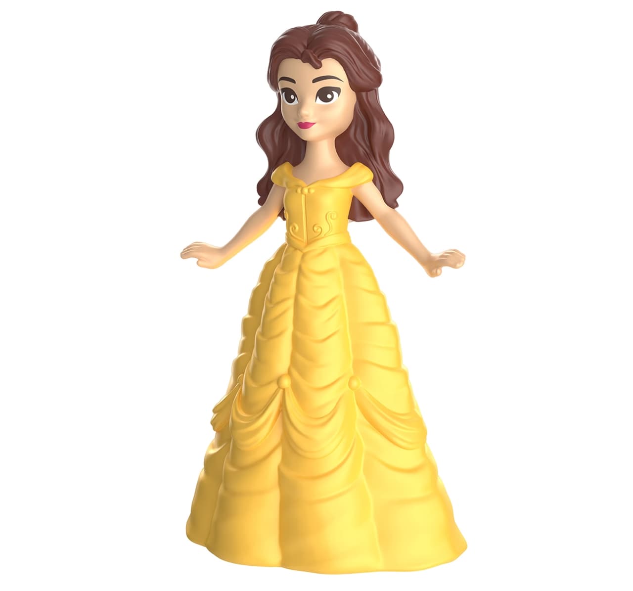 Barbie Disney Princess 'Belle' Mini Figures Assorted, Ages 3 Multicolour Yellow