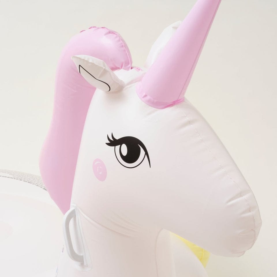 SUNNYLiFE Pastel Color Inflatable Unicorn Luxe Ride-On Float