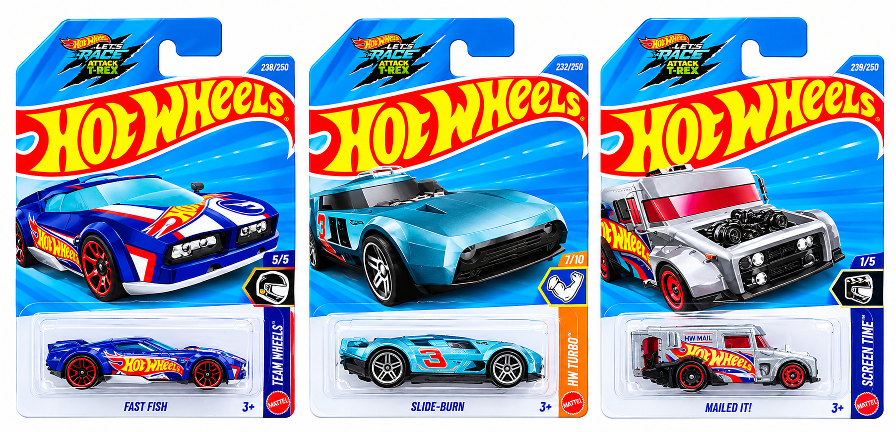 Hot Wheels Fast Fish ( Silver Mark), Slide - Burn and Mailed it!