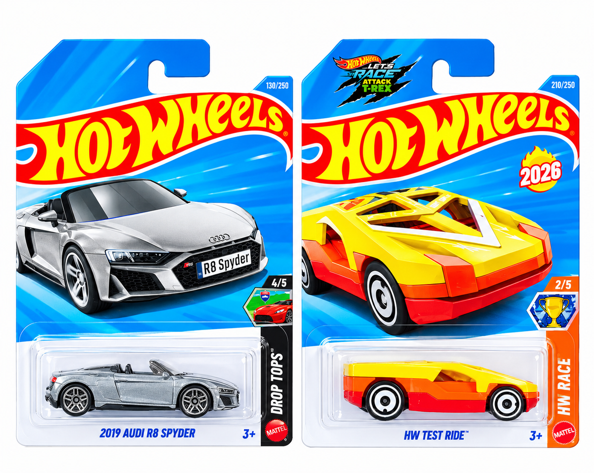 Hot Wheels 2019 Audi R8 Spyder and HW Test Ride
