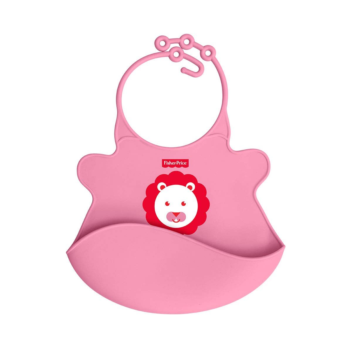 Fisher Price Ultra Care Easy Clean Silicon Baby Bib Pink