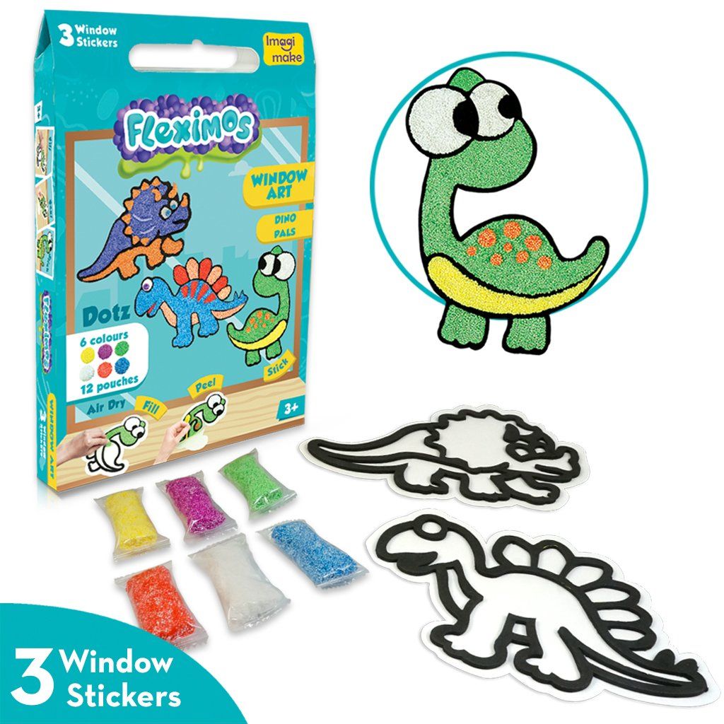 Imagimake Window Art Dino Pals