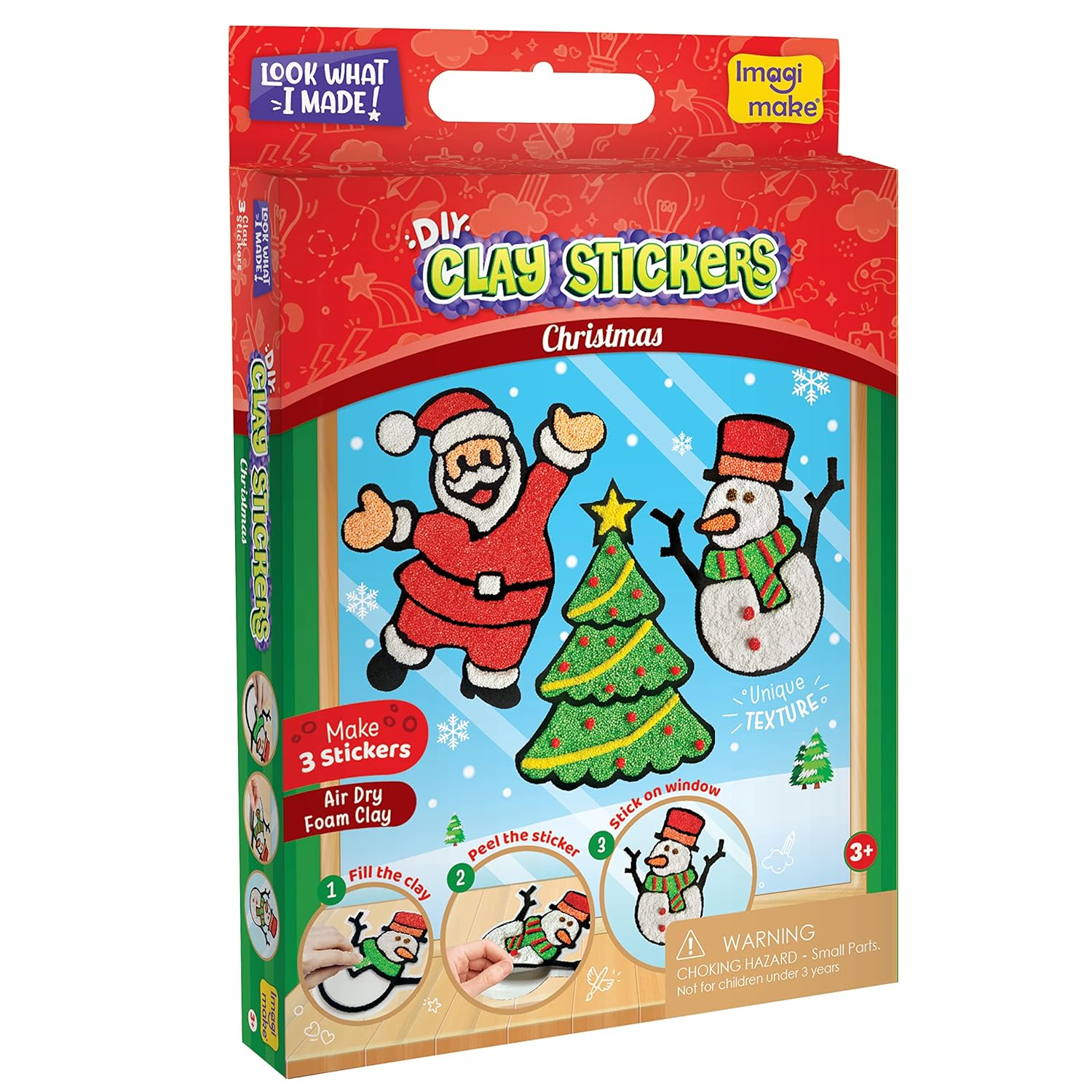 Imagimake DIY Clay Stickers Christmas