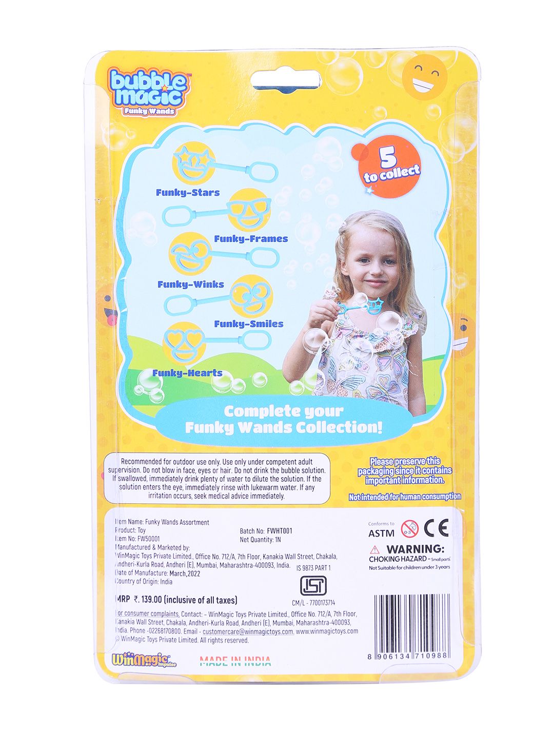 Bubble Magic Funky Wands Assortment