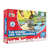 Funskool - Play & Learn The Monkey and The Crocodile Puzzle
