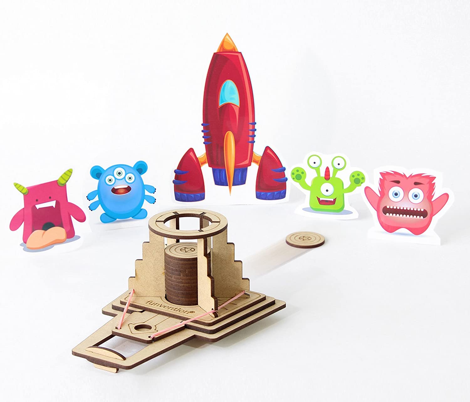 Funvention Disc Launcher DIY Science Educational Toy