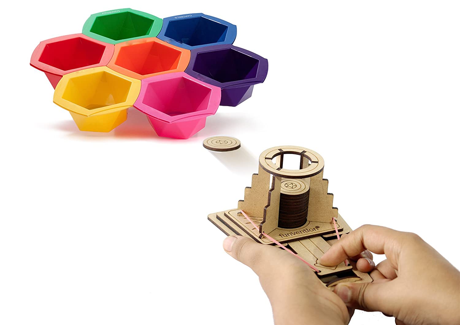 Funvention Disc Launcher DIY Science Educational Toy