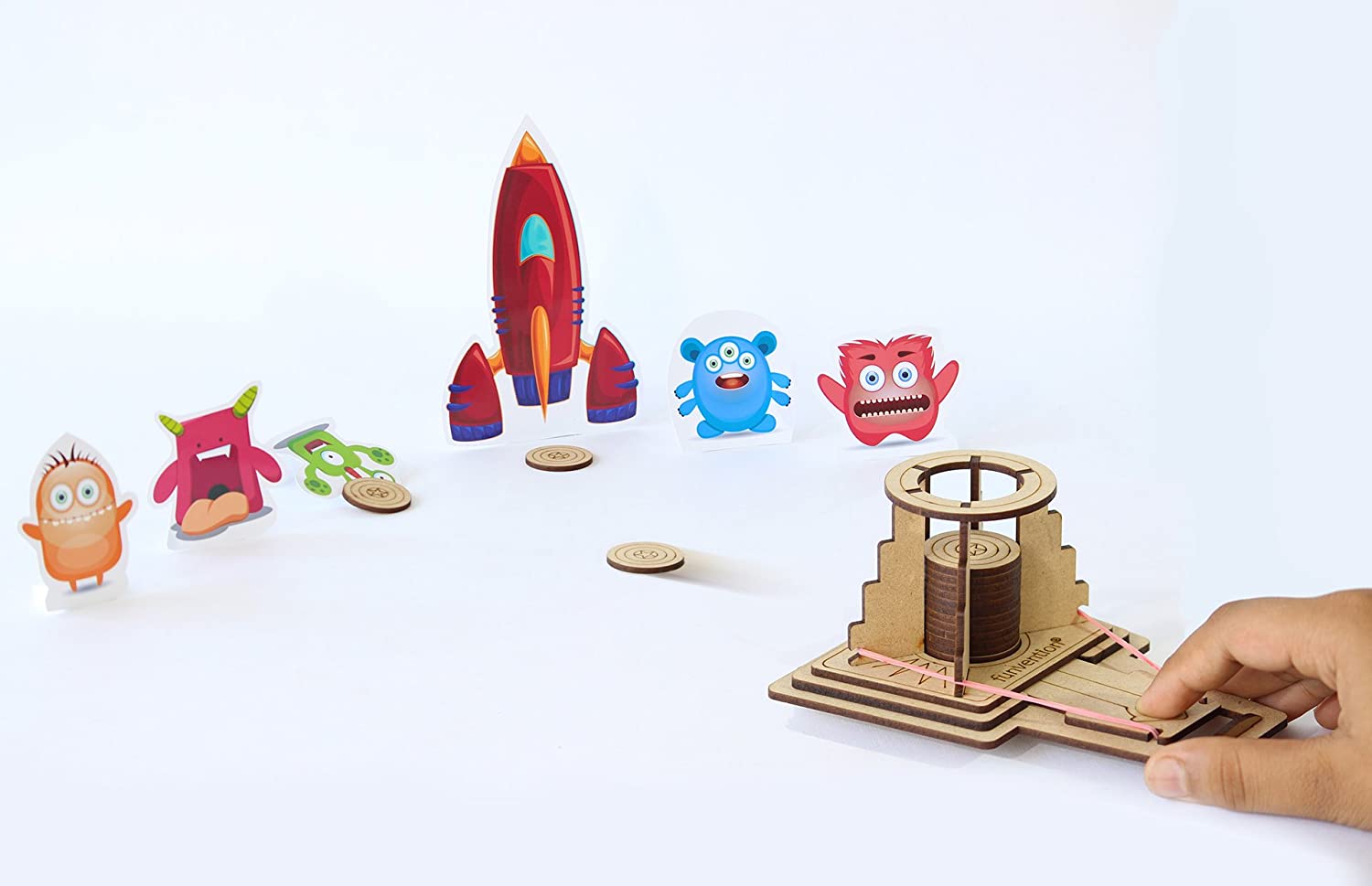 Funvention Disc Launcher DIY Science Educational Toy