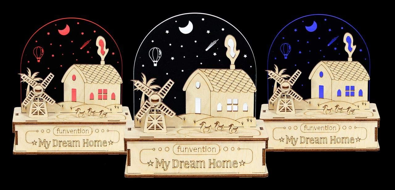 Funvention My Dream Home Build Holographic Lamp DIY Science Educational Toy