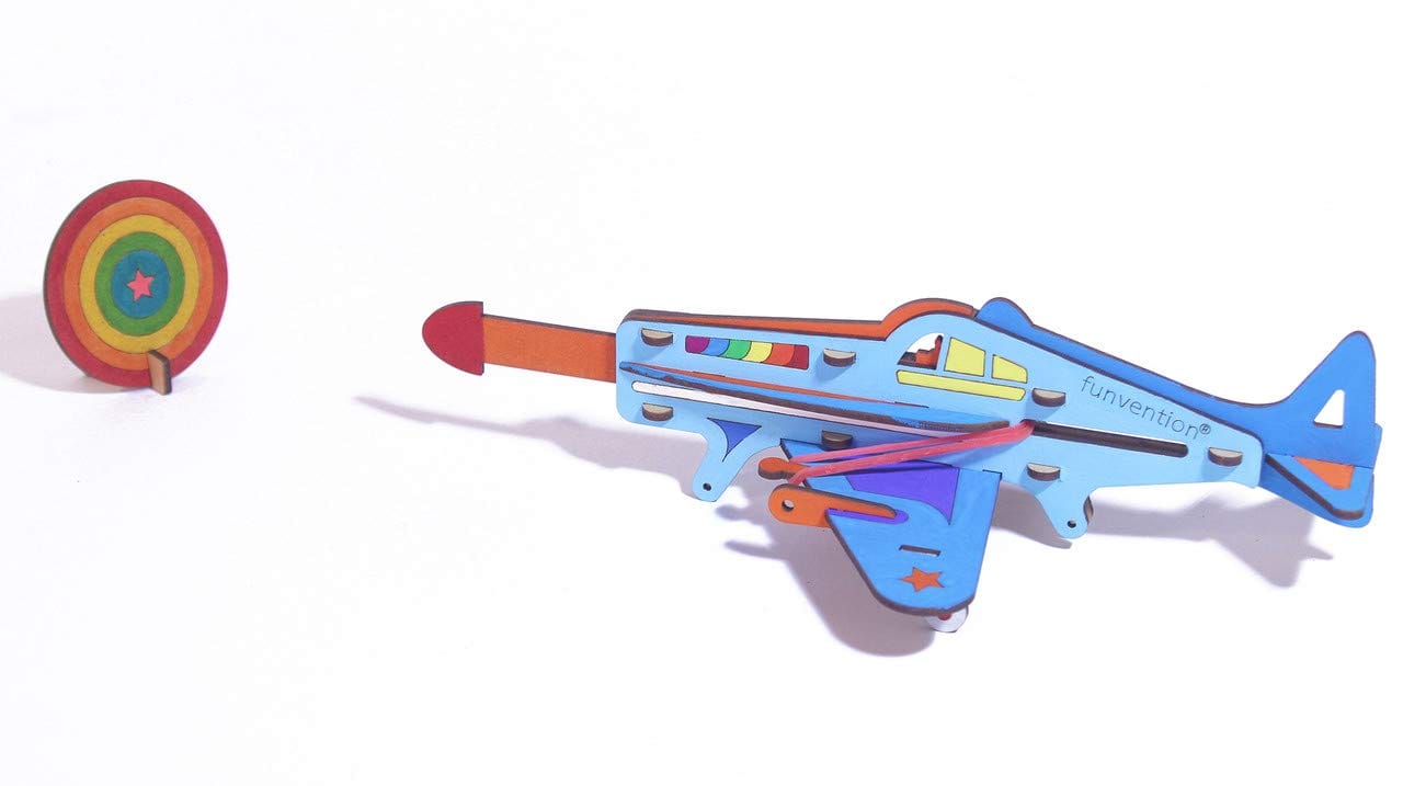 Funvention Shooter Plane DIY Science Educational Toy