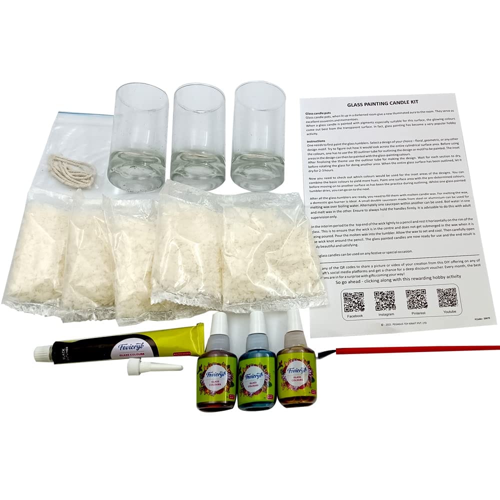 Toykraft Glass Painting Candle Making Kit